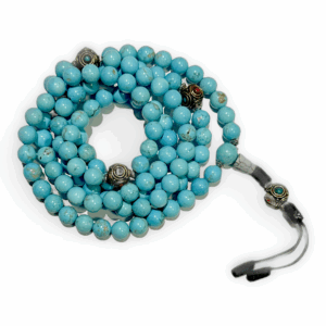 Turquoise Mala w/Brass Spacers